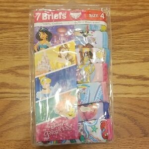 Disney Princess Multicolor Girls' Briefs Set